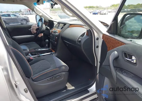 2017 Nissan Armada Sv из США, поврежденный, VIN JN8AY2ND2H9009153